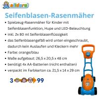 Seifenblasen-Rasenmäher