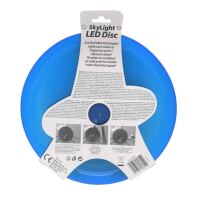 LED Wurfscheibe blau