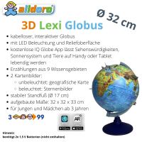 Interaktiver 3D Globus, Ø 32 cm