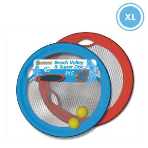 2 in 1 XL Beach Volley & Super Disc